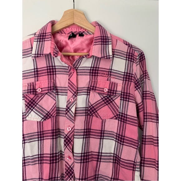 💕VANS Pink Plaid Flannel ✨ - Picture 3 of 9